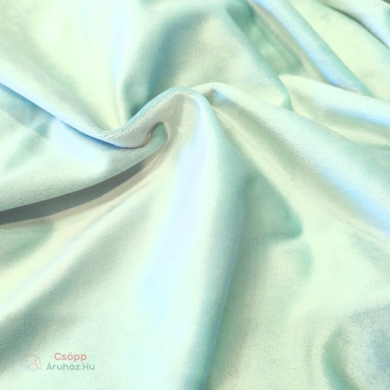 Kismama Párna Alváshoz U alakú menta színű bársony huzattal 08