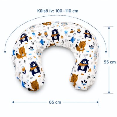 Klasszikus Szoptatós Párna - Maci, Róka 04
